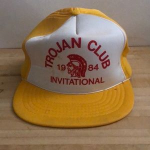 Vintage Trojan Club Snap-Back Hat 1984